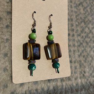 Tigers eye earings